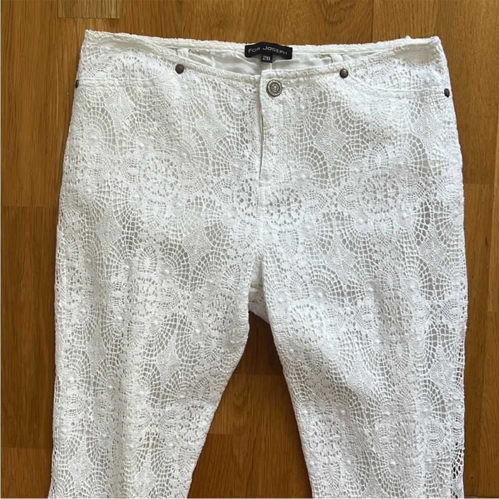 Vintage Y2K White Crochet Pants - Picture 3 of 10